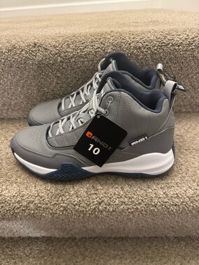 AND1 Men’s Streetball Basketball Shoes High-Top Lace up Size 10 Grey - NWT